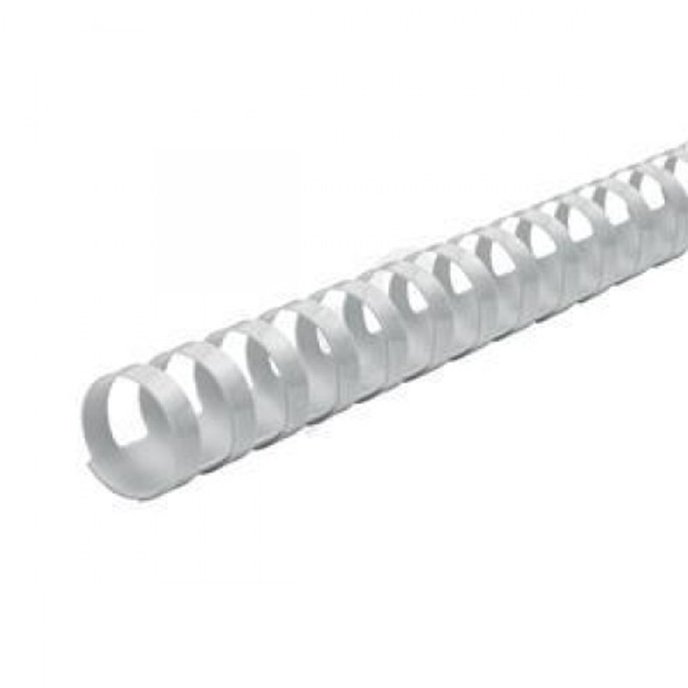 M-Bind Plastic Binding Comb - 10mm x 21 Ring, 100pcs/box, White